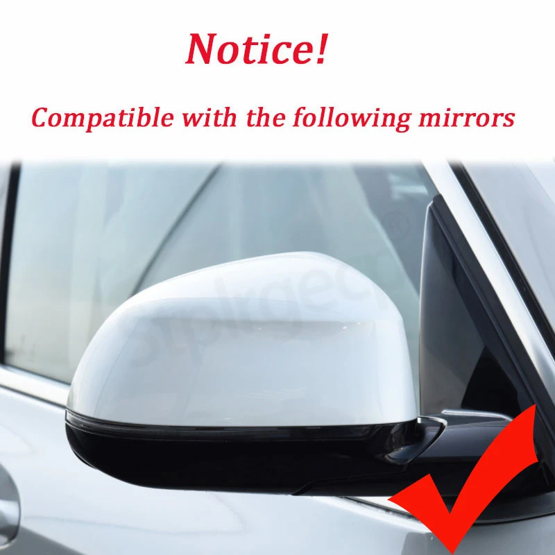 Para BMW X3 G01 X4 G02 X5 G05 X6 G06 X7 G07 2018 2019 2020 M estilo cubierta de espejo retrovisor negro aspecto X3M