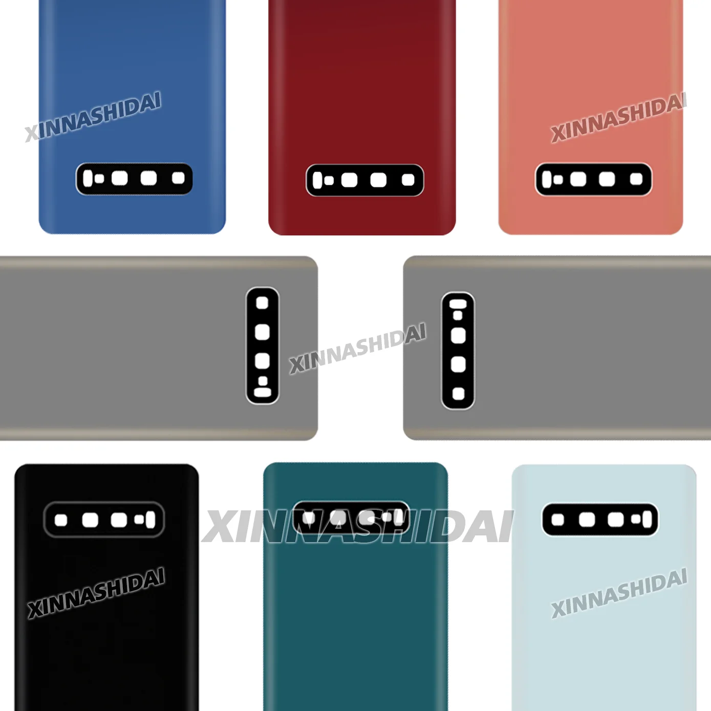 Nuevo probado para Samsung Galaxy S10 cubierta trasera de batería Panel de vidrio puerta trasera funda carcasa de batería reemplazo adhesivo