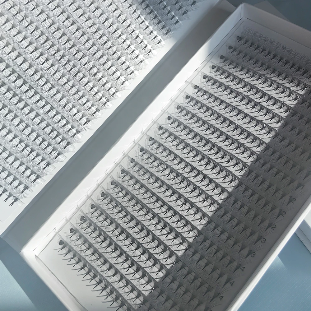 2D-16D 1600/880 ventiladores PBT híbridos prefabricados ventiladores de pestañas vástago puntiagudo afilado ventiladores sueltos raíz delgada XL bandeja extensión de pestañas