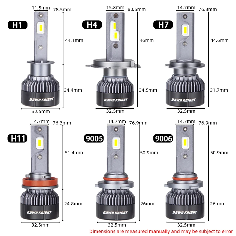DAWNKNIGHT K5C Mini 40W H7 H4 versión de larga duración bombilla de faro Led 4300K K6C Led HB3 H11 bombilla de lámpara H1 HB4 luces Led para coche 12V