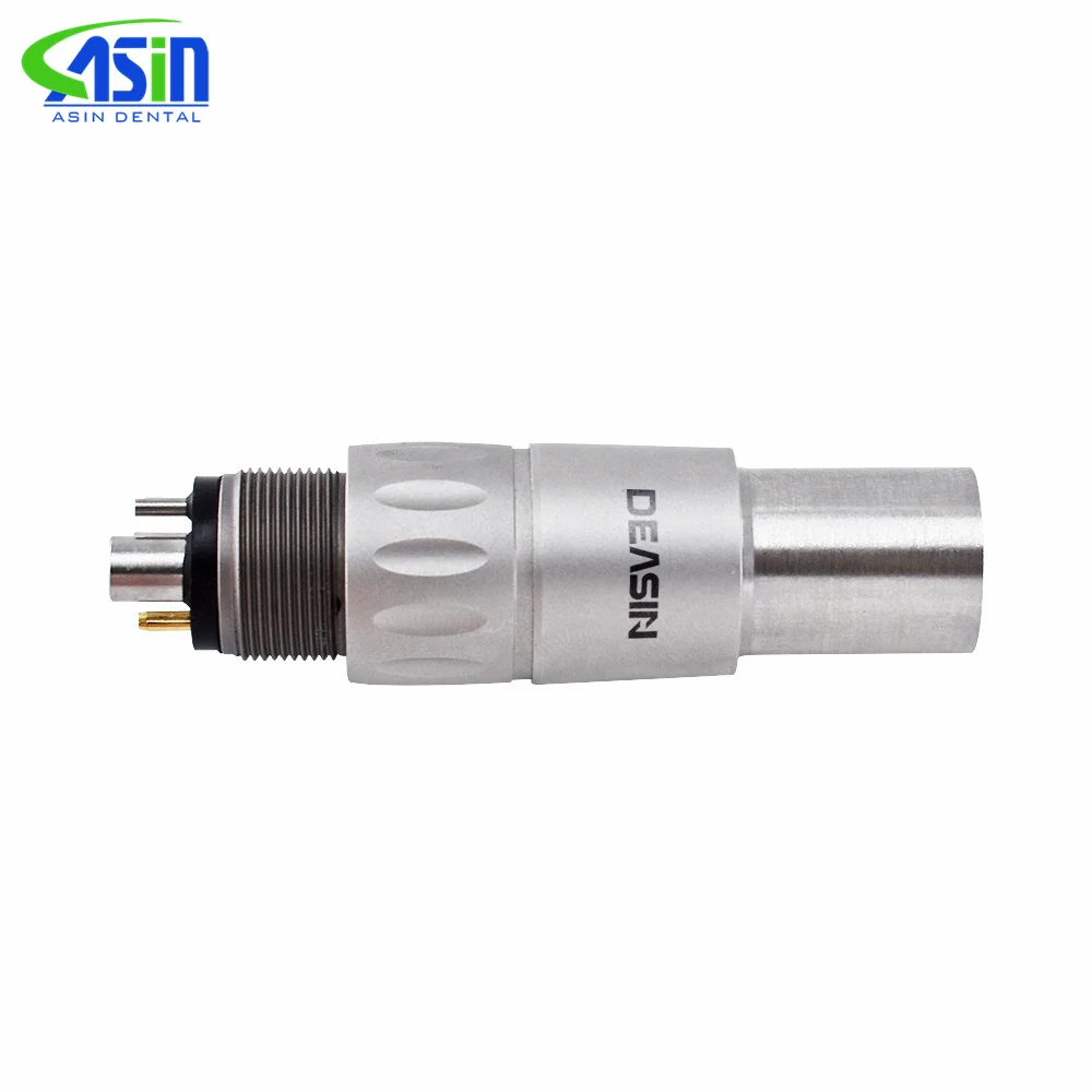 Compatible NS * Acoplador rápido Dental 2/4/6 orificios Acoplador rápido de fibra óptica Acoplamiento giratorio con LED