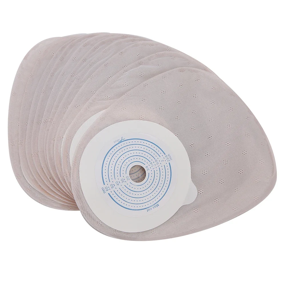 Bolsas de Ostomía Integradas, Bolsa para Recoger Orina, Bolsa Colostomía Cerrada Drenable Desechable, Bolsa para Fístula con Chasis de Espuma
