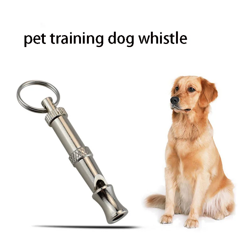 Silbato de acero inoxidable para perros, para detener los ladridos, control de ladridos, silbato disuasorio para entrenamiento de cachorros, silbato ajustable para entrenamiento.