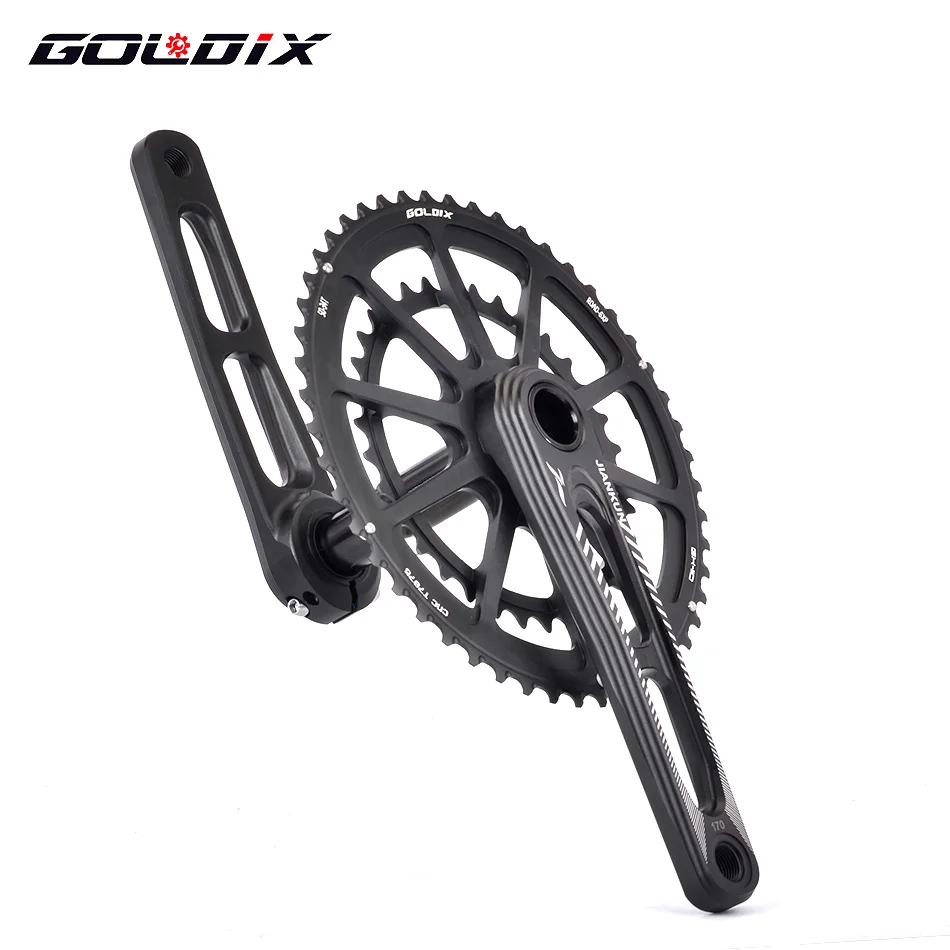 GOLDIX-bielas de bicicleta de carretera ultraligeras BSA BB92, manivela de carretera de grava MTB, corona de cadena 50-34T para Sram xx1, 170/175mm