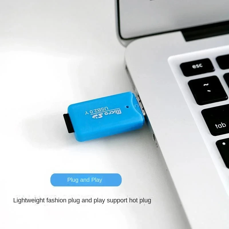 Lector de tarjetas NNBILI USB micro-sd/TF USB 2,0 Mini lector de tarjetas de memoria para teléfono móvil adaptador USB de alta velocidad para ordenador portátil