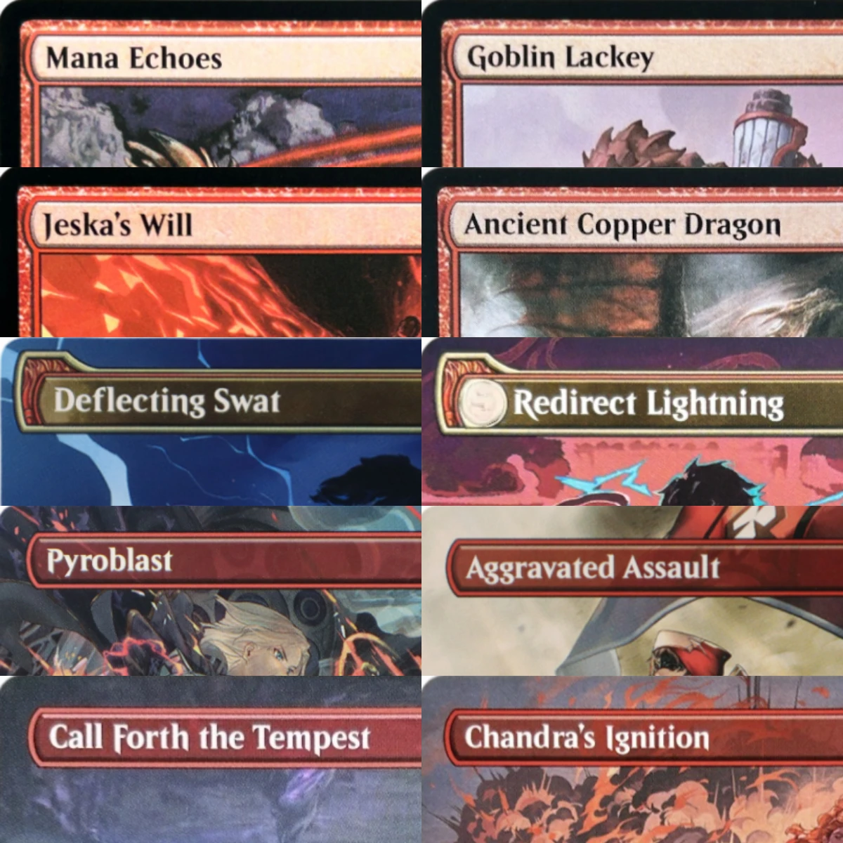 LK24 Aggravated Assault Etali, Primal Conqueror Pyroblast, Tarjetas Proxy TCG de Alta Calidad (Núcleo Negro)