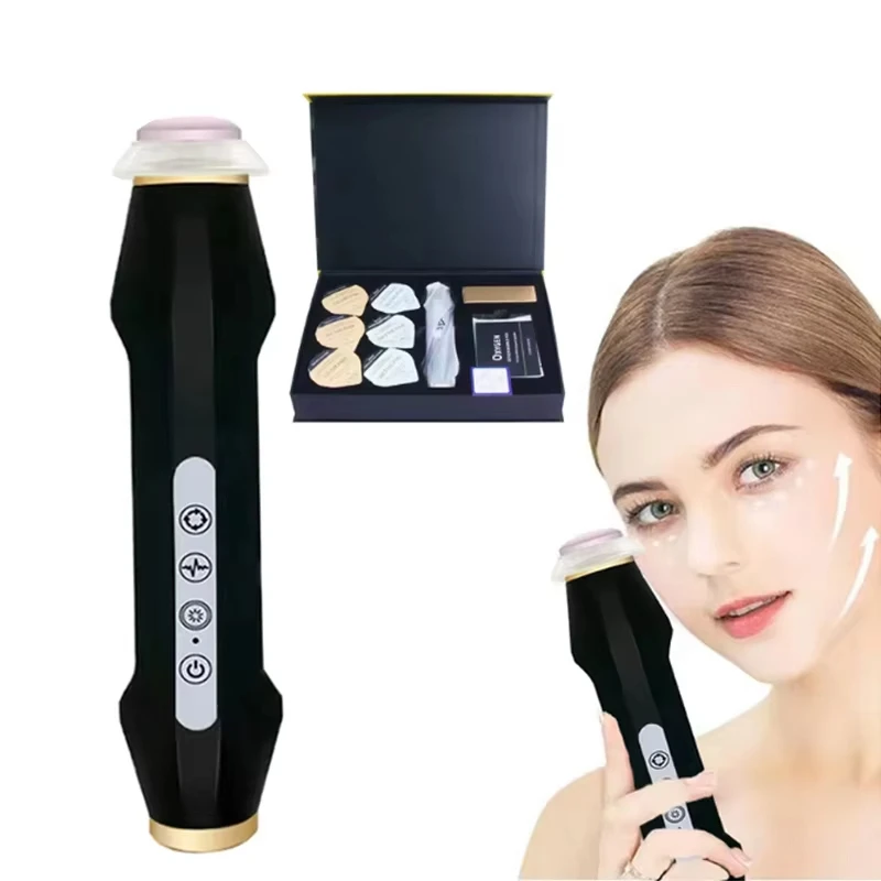 Nuevo diseño, bolígrafo de burbuja de CO2 recargable de mano, cápsulas de oxigenación, cápsulas, máquina Facial de estiramiento de la piel, Kit Facial de oxígeno