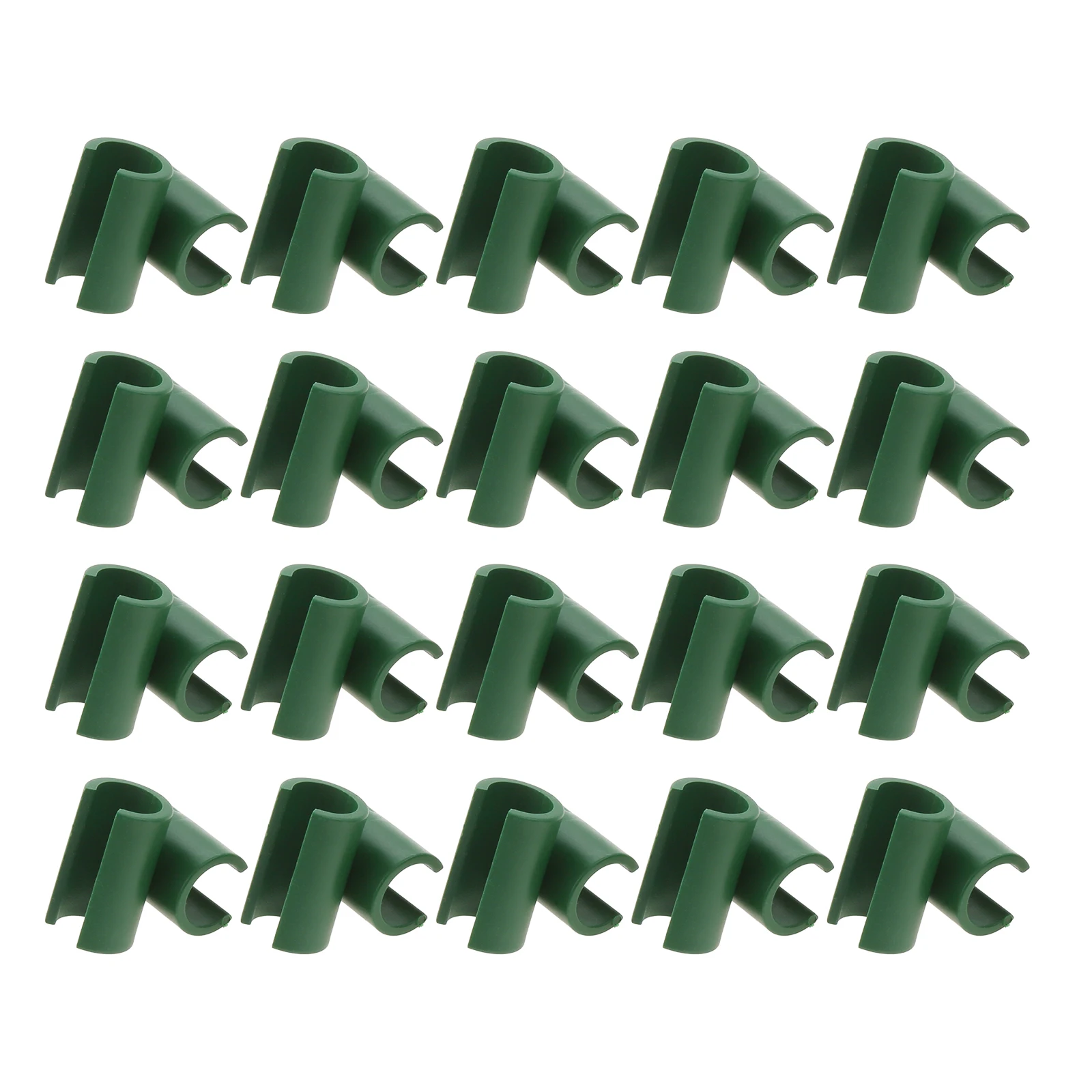Clips de plástico cruzados de 20 piezas, soporte de plantas, conector fijo, Conector de estaca de injerto, abrazadera fija de pilares de jardinería ajustables de 11mm