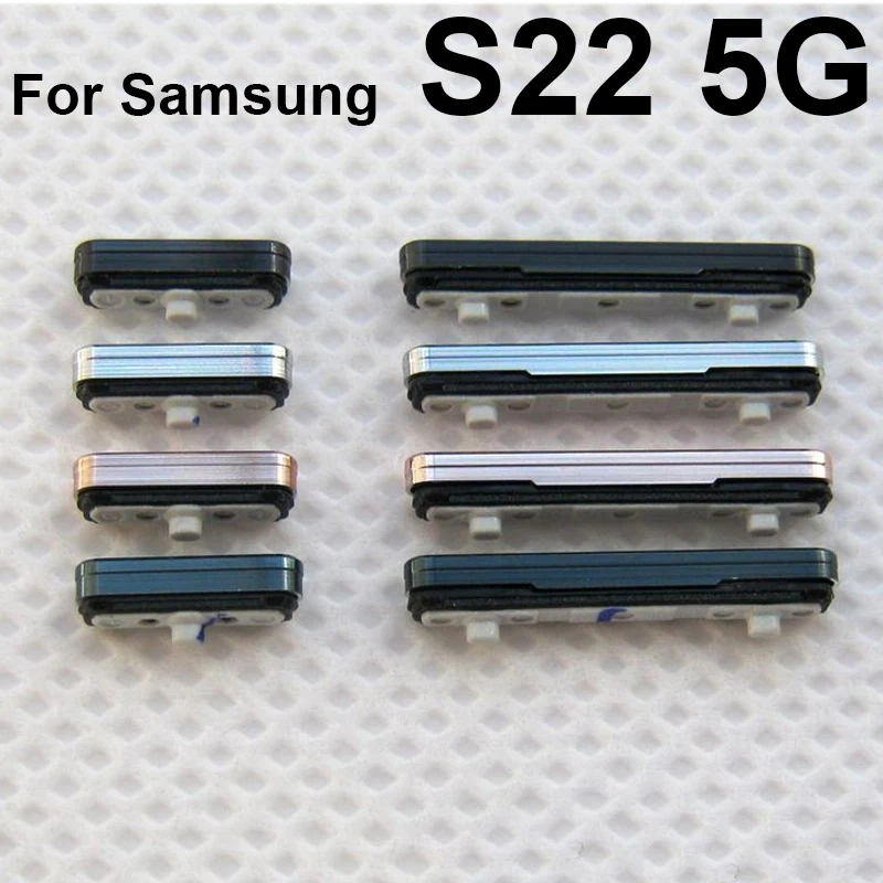 Botón de volumen de encendido y apagado para Samsung Galaxy S22 SM-S901B S22 Plus S906B S22 Ultra SM-S908B 5G botones de volumen lateral teclas de encendido
