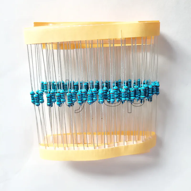 Resistencia de película metálica, 5000 piezas, 1/4W, 0R-22M, 1% W, 0, 0,25, 10, 2,2, 100, 120, 150, 220, 1K, 270 K, 330 K, 470K, 2,2 K, 1M, 10M, 20M ohmios