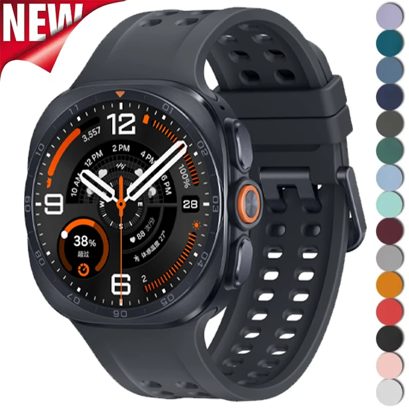 Correa de Silicona Original para Samsung Galaxy Watch Ultra 2 47mm 2026, Correa Deportiva para Galaxy Watch Ultra 2/1 47mm
