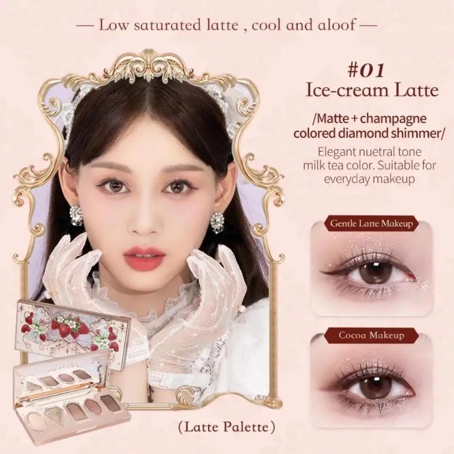 Set de Maquillaje Todo en Uno Flower Knows, Caja de Regalo, Base de Maquillaje en Crema Garden Cushion, Rubor Mate, Lápiz Labial de Larga Duración con Bolsa