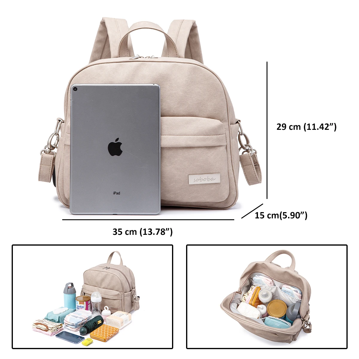 Bolsa de pañales de moda para bebé recién nacido, impermeable, ligera, portátil, mamá, mochila para cambio de pañales de salida rápida