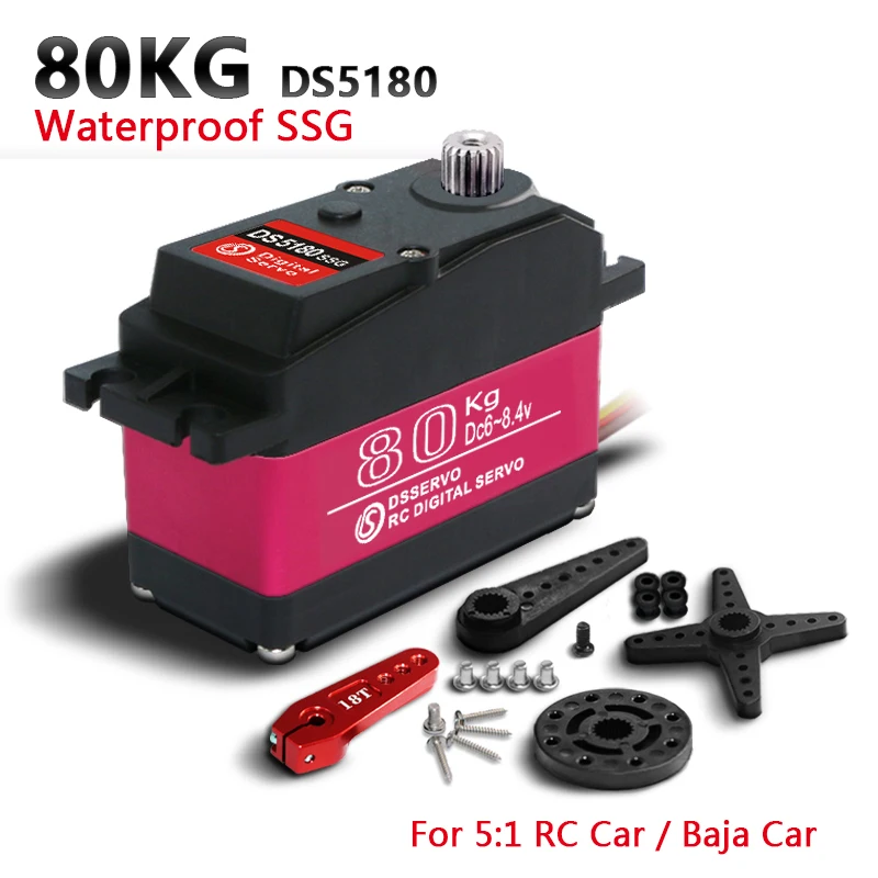 Nuevo Servo Digital Dsservo de Alto Torque de 60Kg 80Kg 150Kg 160Kg, Apto para Control Remoto de Autos, Robots y Dirección, RM 12V/24V