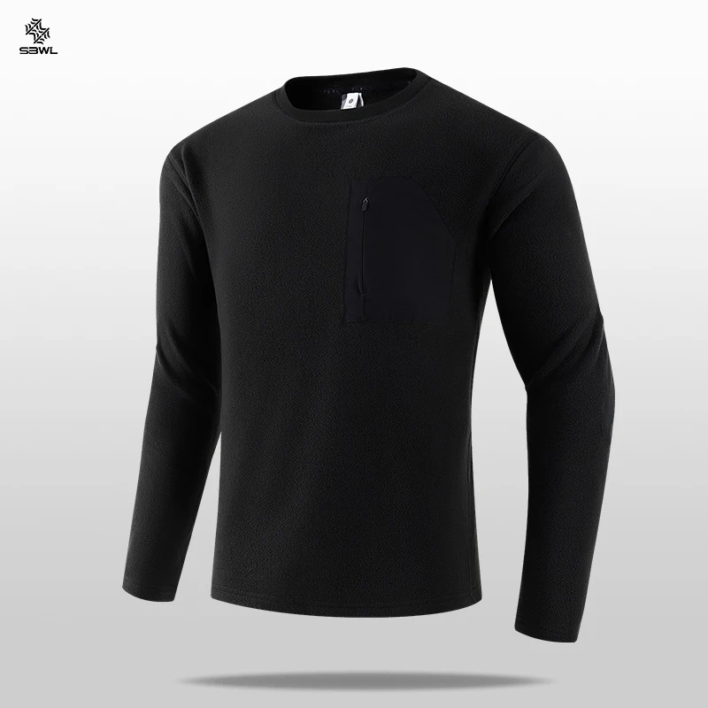 SBWL-Camiseta de secado rápido para correr para hombre, camiseta deportiva para Fitness, gimnasio, culturismo, entrenamiento, camiseta de manga larga, camiseta de compresión