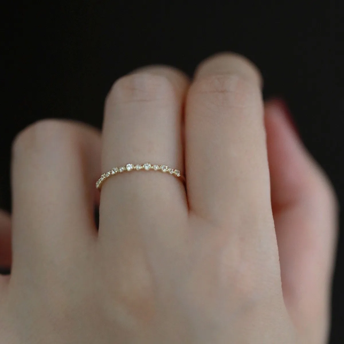 Anillo geométrico de circón brillante de oro de 14K chapado en plata esterlina 925 para mujer, accesorios de joyería para fiesta y boda