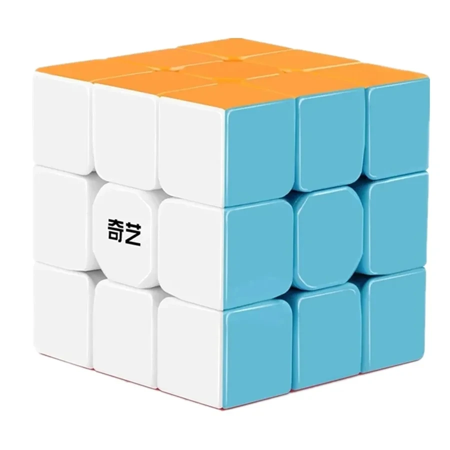 QiYi Speedcube Warrior S 3x3 Cubo mágico sin pegatinas profesional 3x3 rompecabezas de velocidad 3 × 3 Cubo mágico para niños para juegos