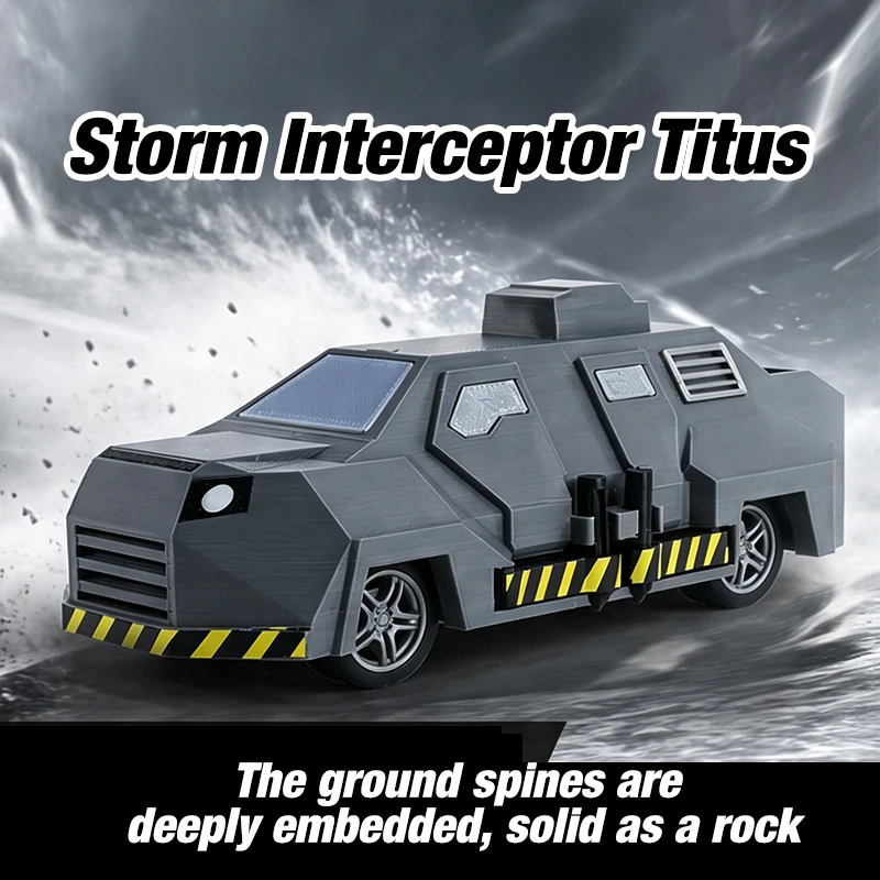 Modelo de Vehículo Blindado Storm Interceptor Titus Tornado Chaser, Réplica de Película, Juguete Coleccionable, Regalo