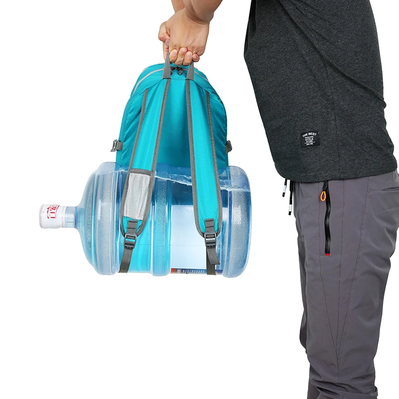 Mochila plegable 28l mochila plegable bolsa de equipaje al aire libre ultraligera bolsa plegable grande mochila plegable mochila de senderismo mochila de montañismo Peso ligero Gran capacidad Tela resistente al agua