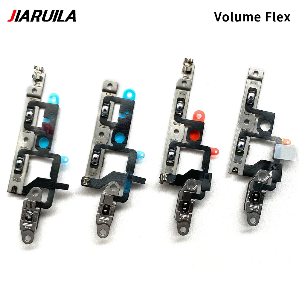 Cable flexible de encendido y apagado para IPhone 13, 14, 15 Pro Max Plus, Mini botón lateral de volumen arriba y abajo, cinta con Metal