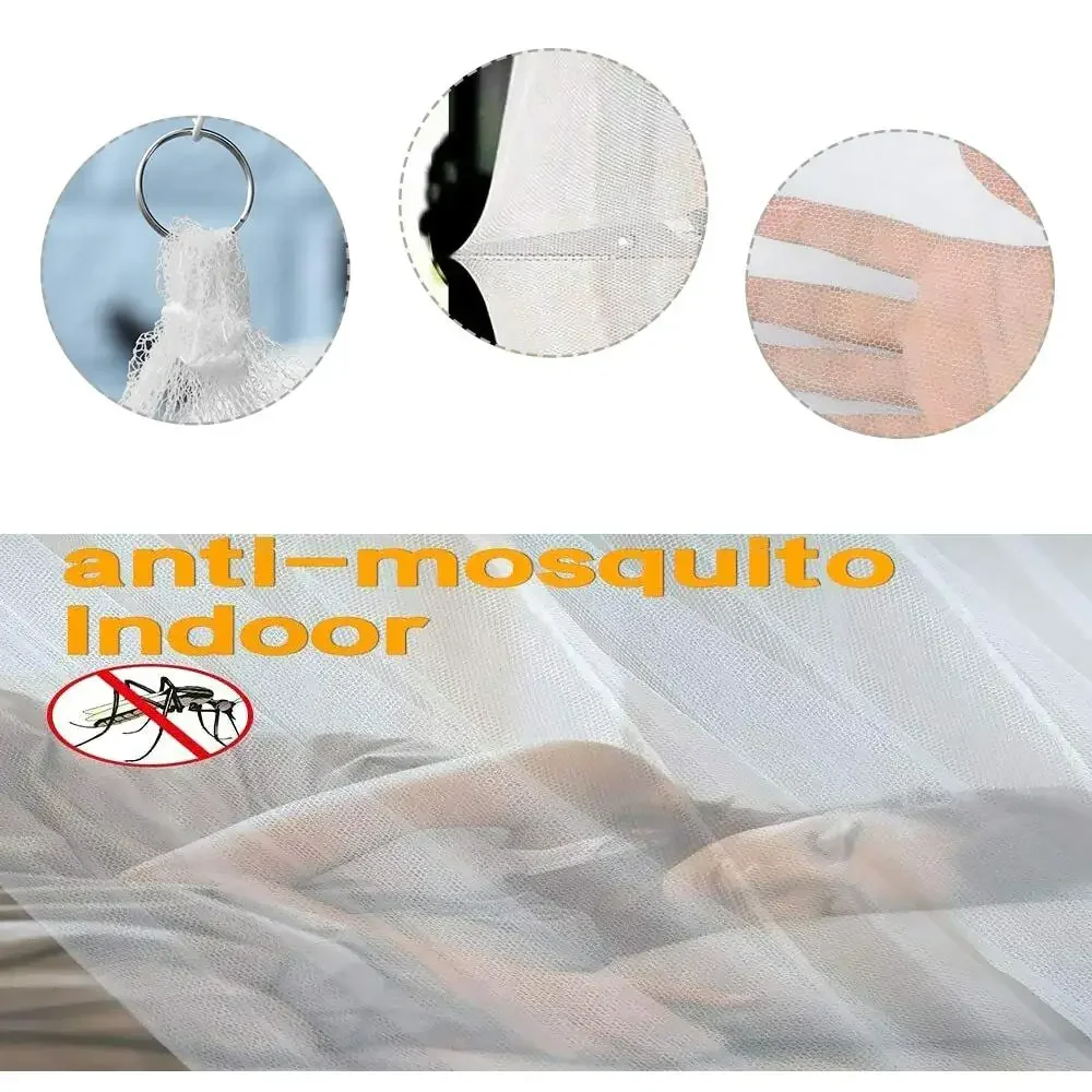 Mosquitera de Cúpula con Malla Antimosquitos y Protección, Diseño Princesa, con Entrada Única, Decoración de Cama