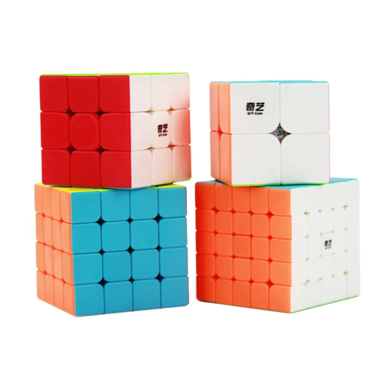 Serie Qiyi Cubo mágico QY forma especial QIYI 2x2 3x3 4x4 5x5 rompecabezas juguetes para niños regalo Pyraminx Skewb Cubo mágico
