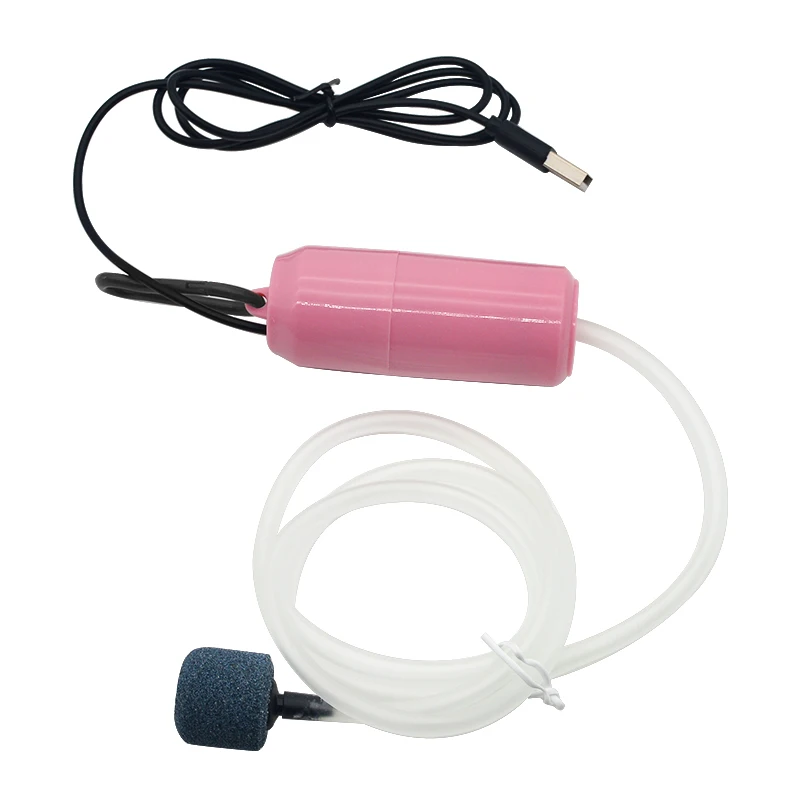 Bomba de aire de oxígeno para acuario, aireador de compresor de aire silencioso USB, Mini oxigenador pequeño portátil, accesorios para acuario, 5v, 1W