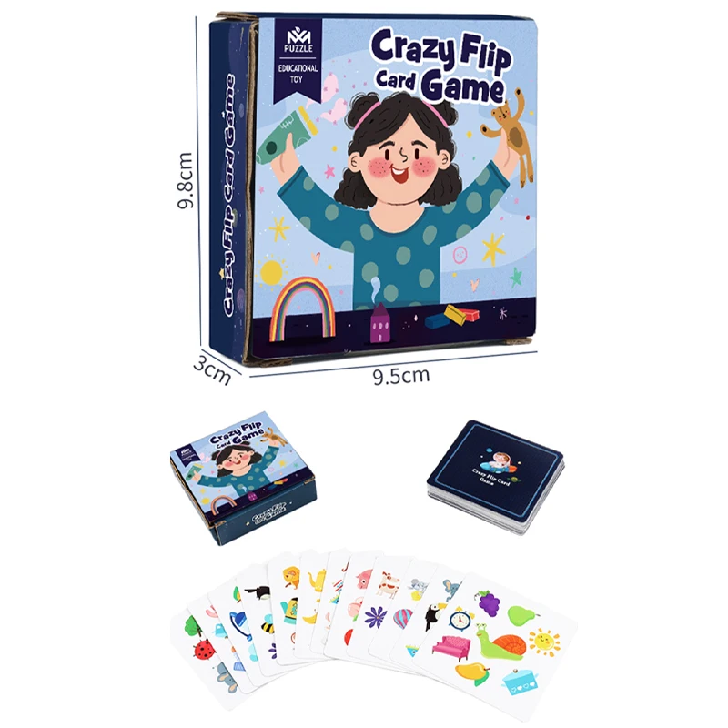 Juguetes Montessori, juego de cartas de golpe, juego de cartas, entrenamiento de memoria, juego de cartas a juego, juguete educativo cognitivo de animales para niños