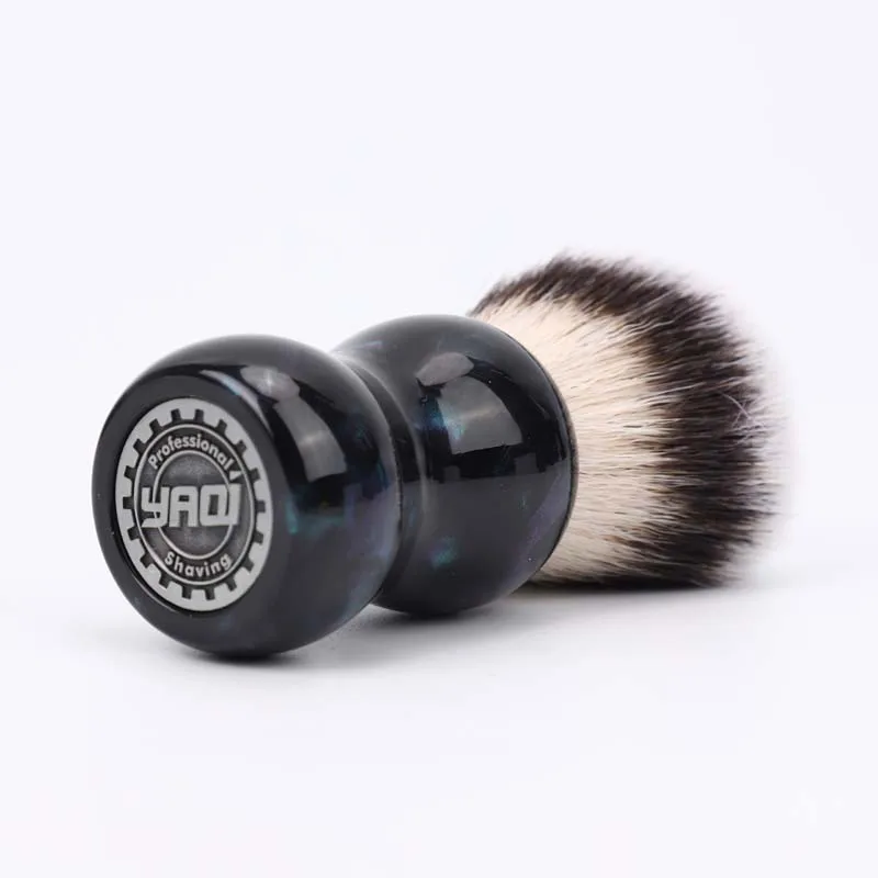 YAQI Night Emerald-brocha de afeitar para hombre, pelo sintético, mango de resina, 26mm