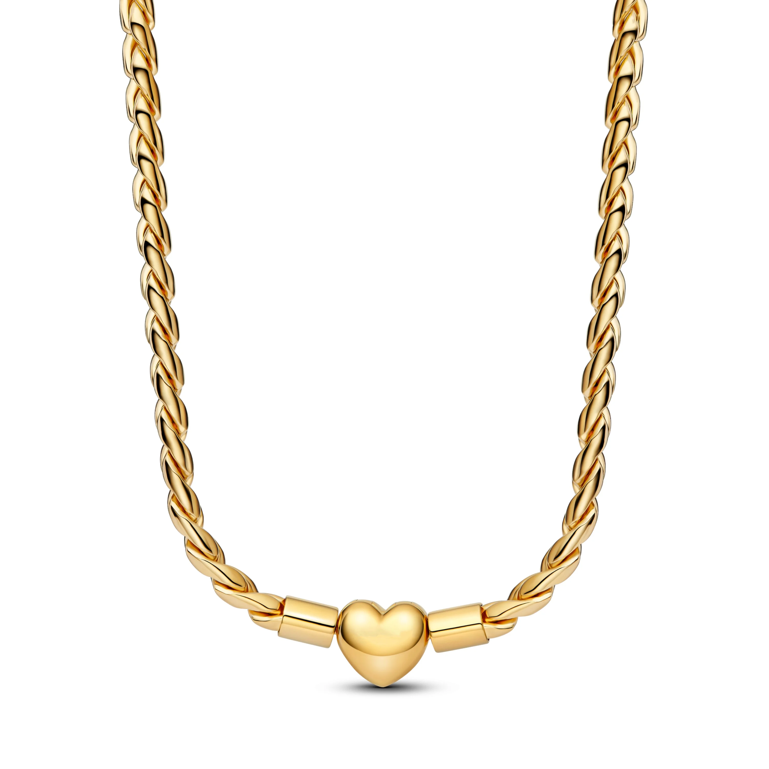 Elegante regalo para el Día de San Valentín, collar de circonita con lazo en forma de corazón de plata pura 925% para mujer, joyería fina, accesorios para fiesta de boda