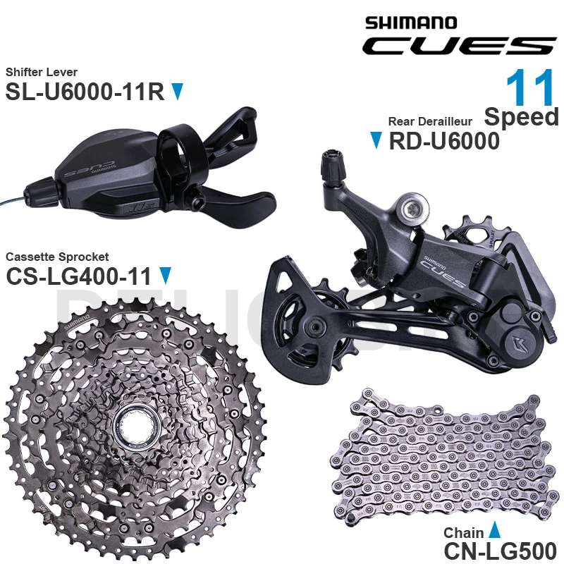 Grupo SHIMANO CUES U6000 SL-U6000-11R RD-U6000 CS-LG400-11 CN-LG500 Piezas originales