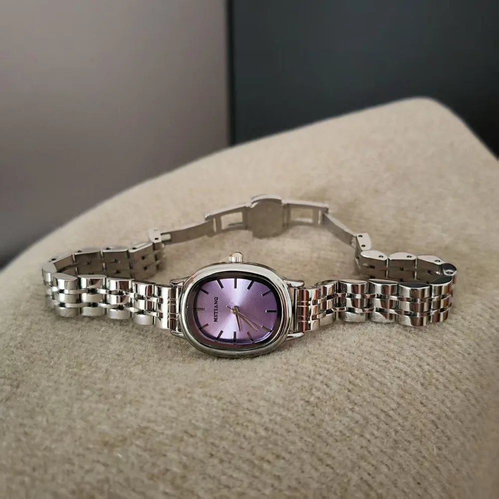 Reloj de Mujer de Marca Famosa, Esfera Ovalada Pequeña, Reloj de Cuarzo Verde, Regalo de Lujo para Estudiantes, Relojes de Pulsera, Dropshipping, Relojes Para Mujer