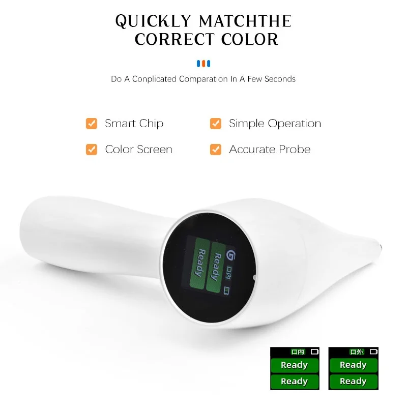 Comparador de Color Dental JUMTOP, Corrector de guía de sombra Digital de alta precisión de combinación rápida para blanqueamiento Dental