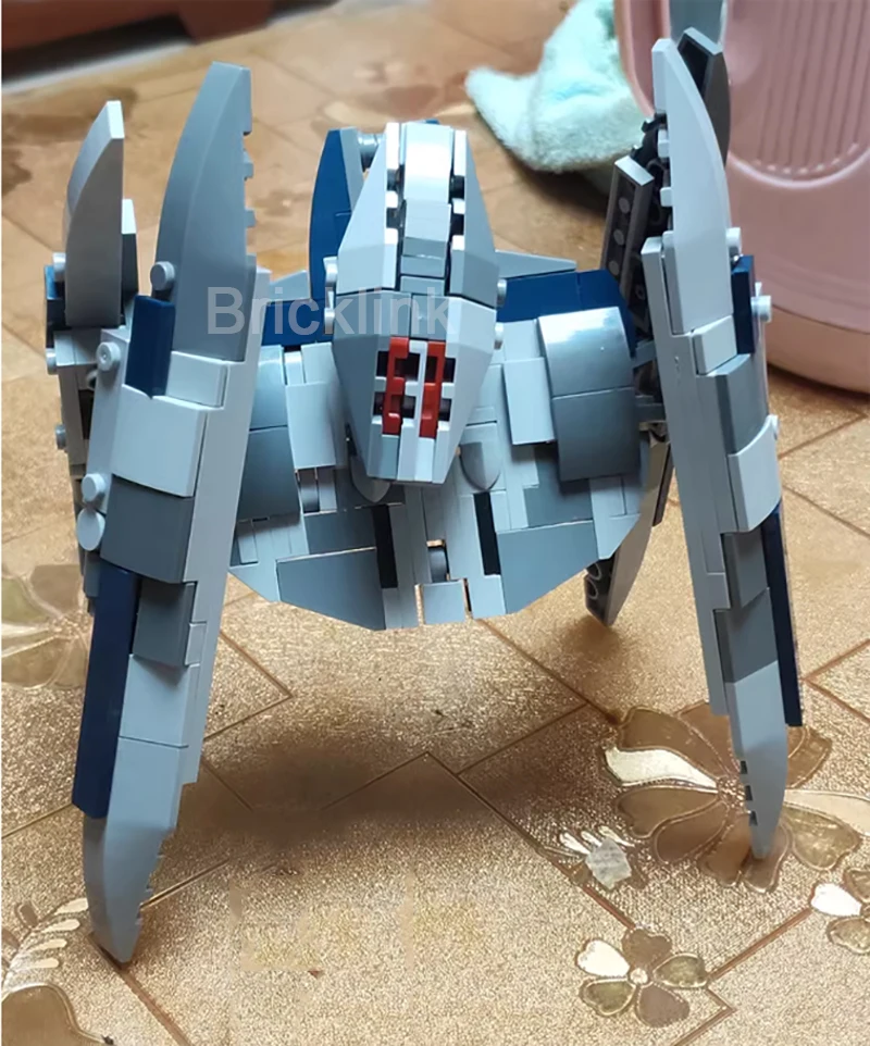 Bricklink Star película buitre droide Starfighters MOC figuras de robots técnicos nave espacial juguetes de bloques de construcción para niños regalo