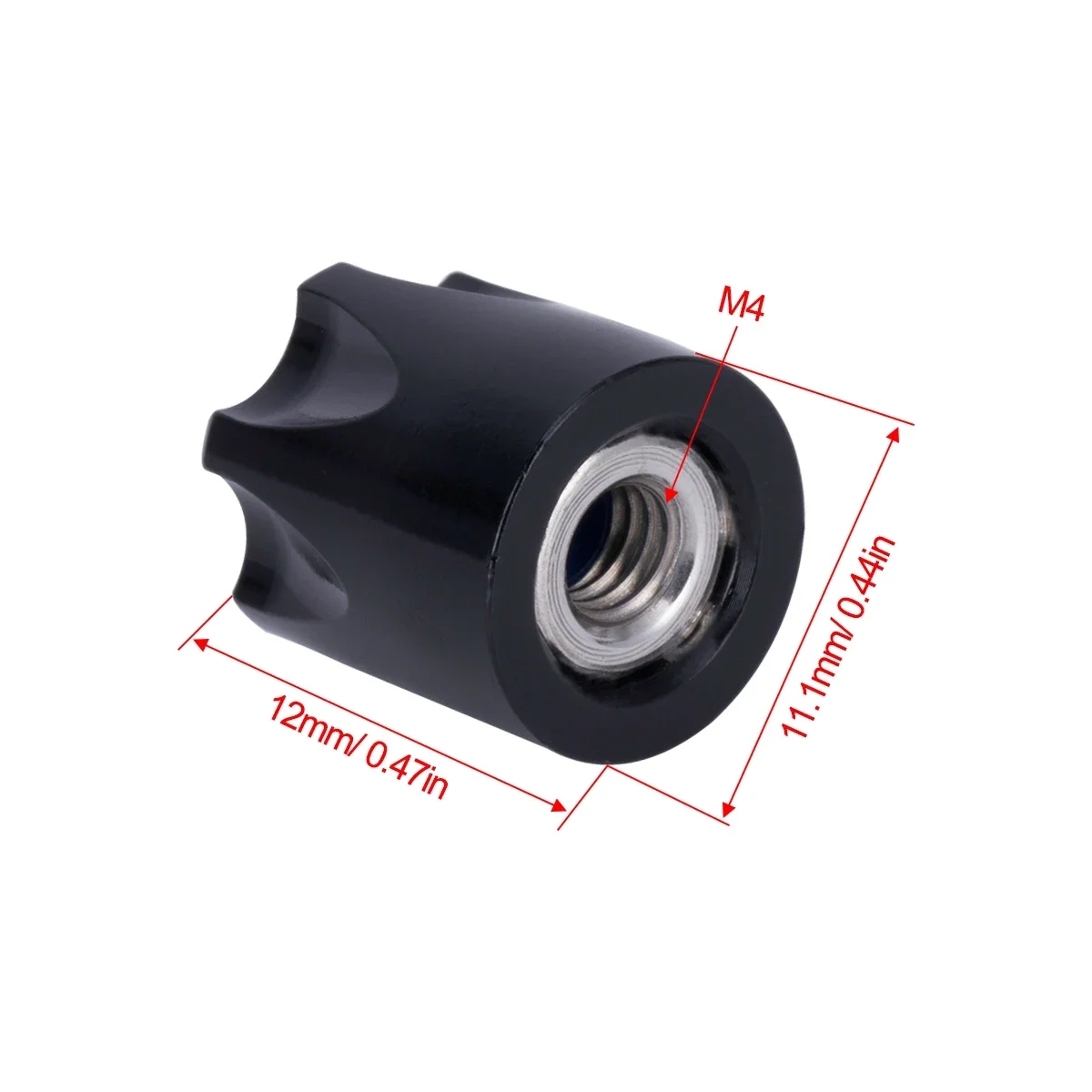 Tapa central de llanta de rueda de Metal, tapa antipolvo, tuerca M4, 4 Uds. Para 1/10 coche trepador de control remoto Axial SCX10 D90 TRX4 TF2 CC01 Capra Upgrade
