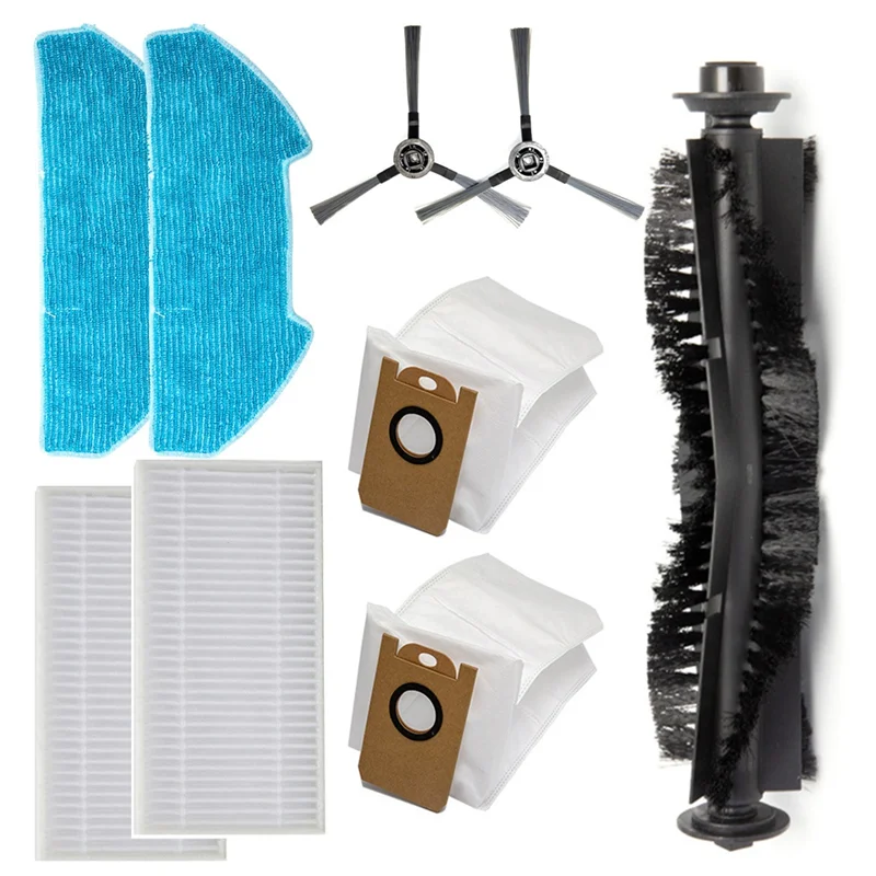 Kit de repuesto de cepillo lateral A23F, incluye filtro de bolsa de polvo de paño de mopa para Robot aspirador Redkey R10, acces