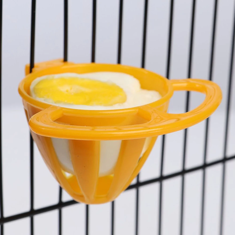 Cesta colgante para alimentador de loros y pájaros, contenedor para huevos, frutas y verduras, cuenco para Nido de Paloma Canario, utensilios de alimentación para pájaros y mascotas
