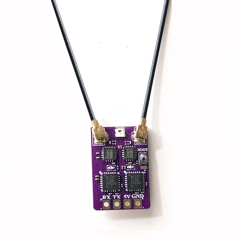 BeyondFPV 5 uds ELRS 2,4G receptor de diversidad antena Dual RX TCXO incorporado para Dron de carreras de largo alcance FPV Freestyle RC