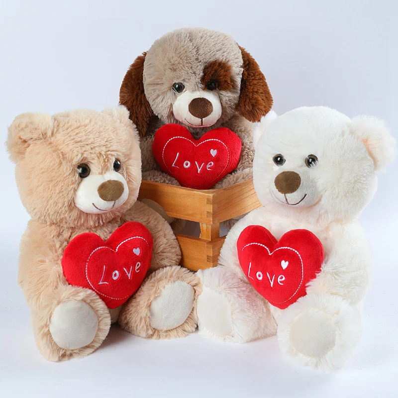 Lindo Oso de Peluche con Lazo Colorido, Juguete de Peluche, Oso de Peluche para Abrazar, Regalo de Cumpleaños para Niños, Almohada de Oso de Peluche, Decoración para el Hogar, Sala de Estar, Dormitorio