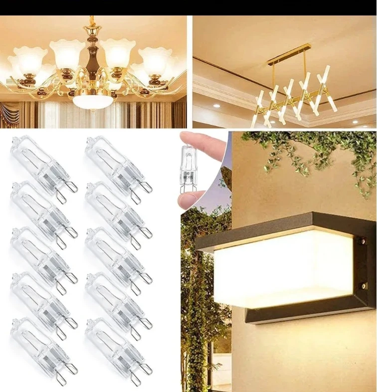 Lámparas Cápsula Halógenas G9 Atenuables 220V 25W/40W/60W - 500 ℃   Resistente al Calor para Refrigeradores/Ventiladores/Hornos/Cocina/Accesorios de Baño
