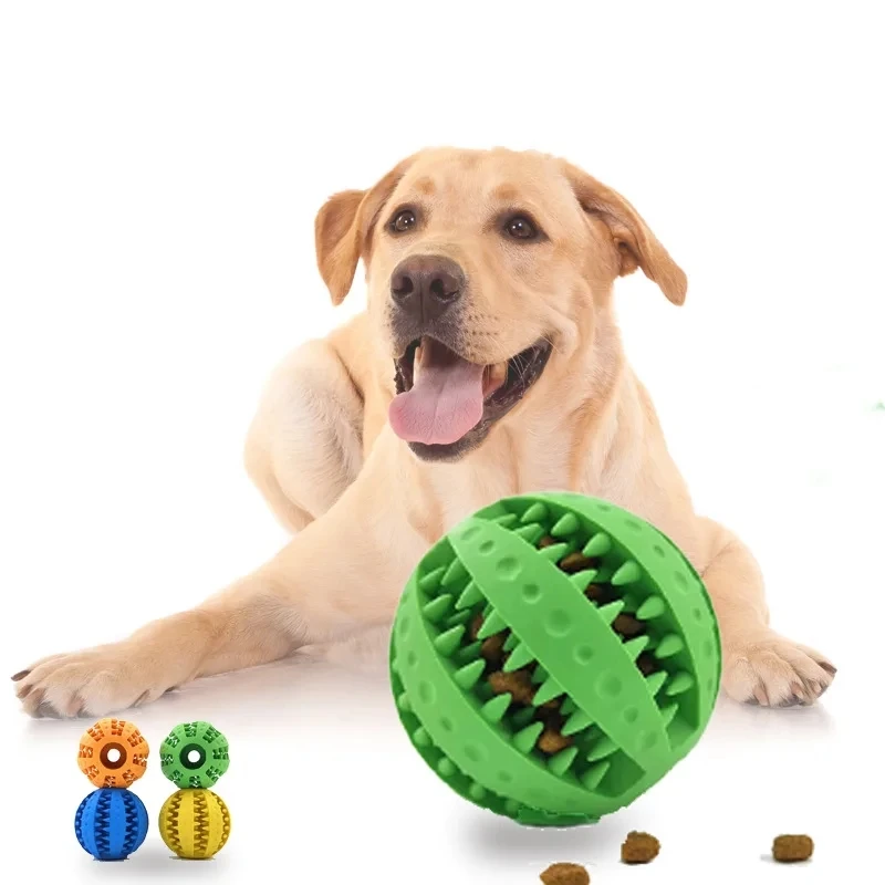 Nuevo Juguete para Perros, Pelotas de Goma Interactivas para Perros Pequeños y Grandes, Juguetes Masticables para Cachorros y Gatos, Limpieza Dental para Mascotas, Pelota Indestructible para Perros