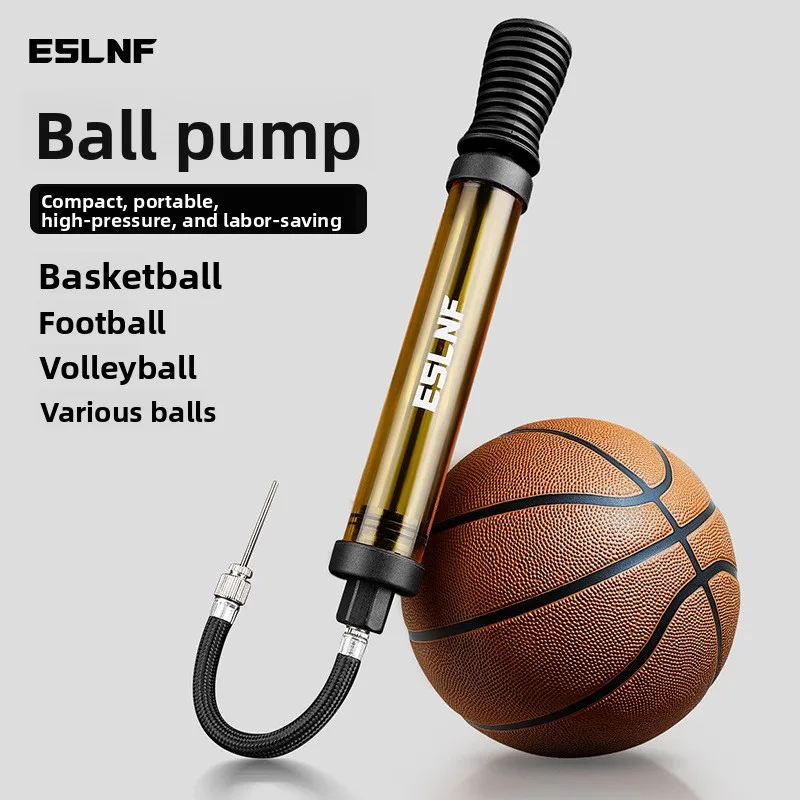 Mini bomba de aire portátil de alta presión con aguja para inflar balones de baloncesto, fútbol, voleibol y otros deportes.