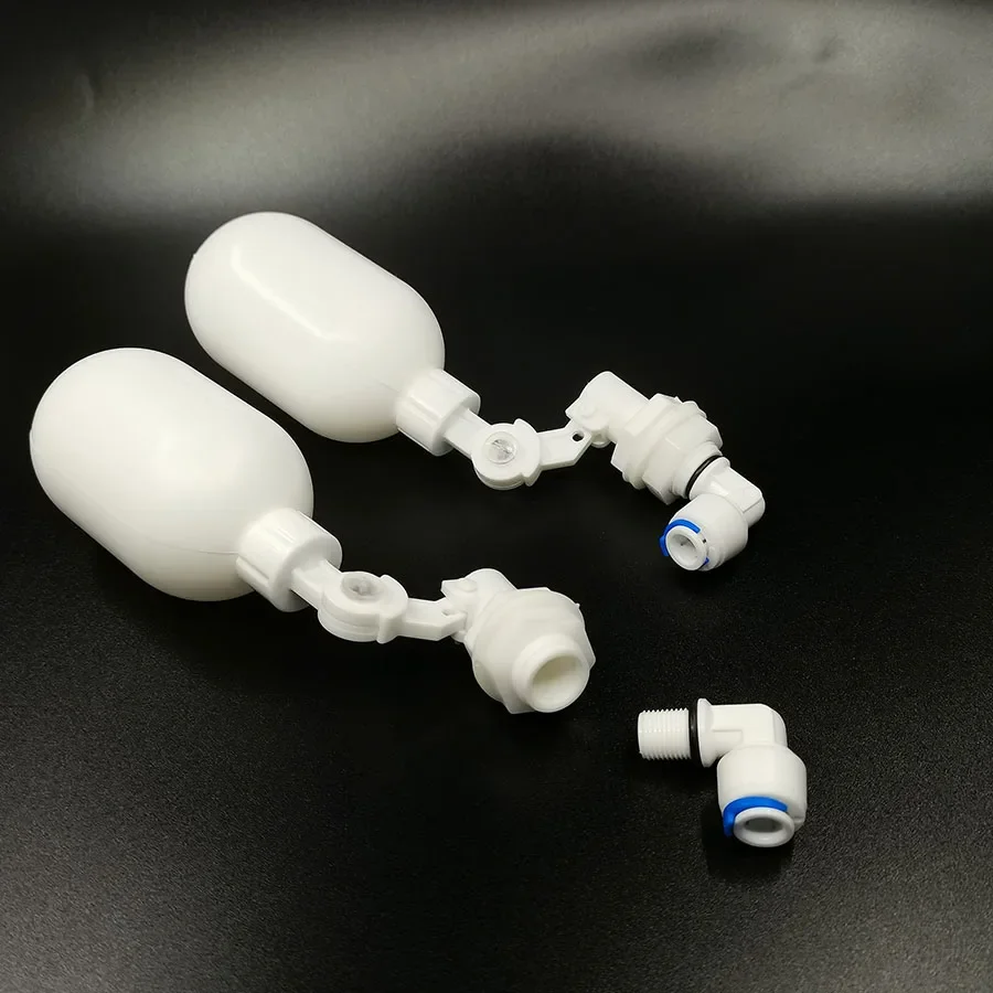 Mini válvula de flotador de 1/4 "y 3/8", dispensador de Tanque De Agua de peces para acuario, válvula de bola flotante, Control de nivel de tanque de agua, sistema de ósmosis inversa