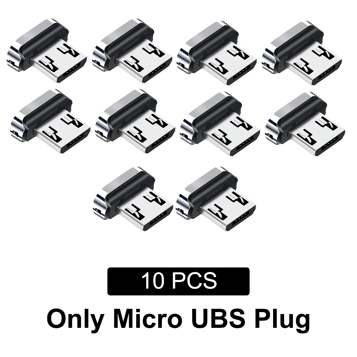 Punta magnética para Fonken, Cable magnético tipo C, Micro USB, pieza de repuesto, adaptador de enchufe antipolvo para teléfono móvil, 10 Uds.