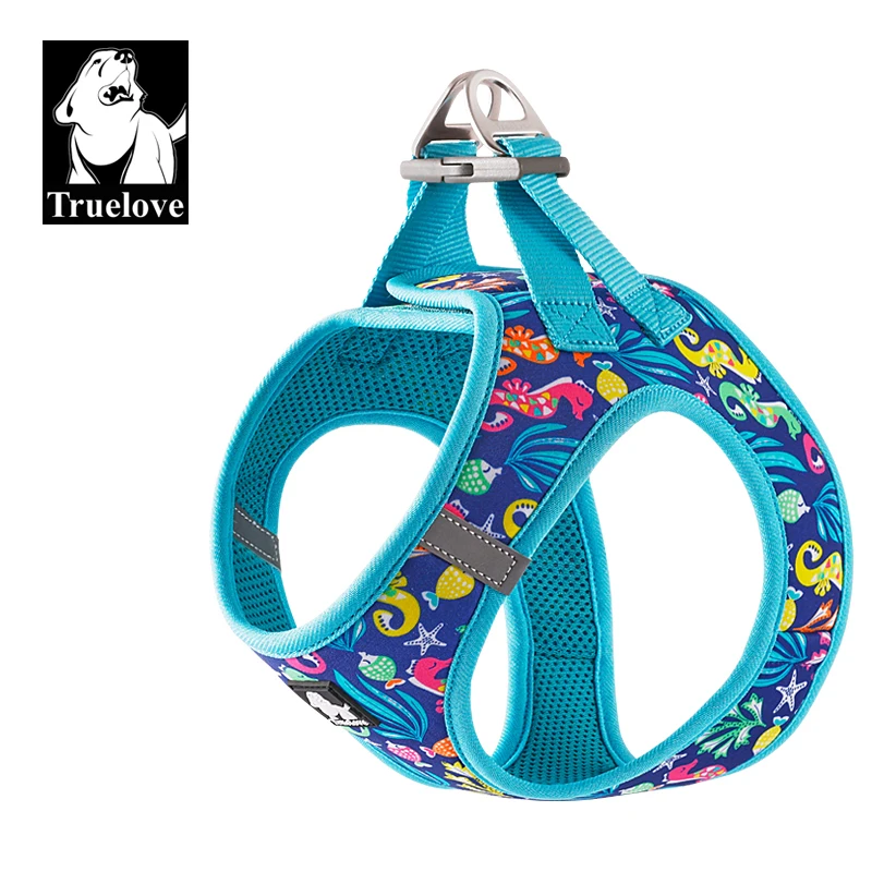 Truelove-arnés para mascotas, malla de aire suave, chaleco reflectante ajustable para mascotas, razas pequeñas y medianas, arnés ajustable sin extracción para perros TLH3016