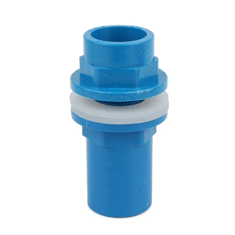 Conector de tanque de agua de PVC, accesorios de tubería de agua para acuario, tubo de riego de jardín, ID 20/25/32/40/50mm, 1 ud.