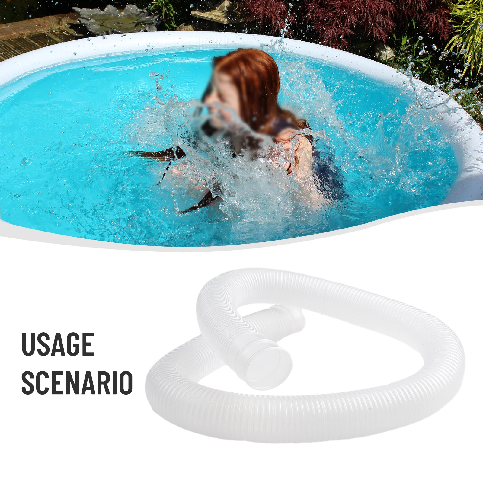 Manguera de repuesto para piscina Intex, 2 piezas, 32mm, 1-1/4 pulgadas, bomba de filtración sobre el suelo