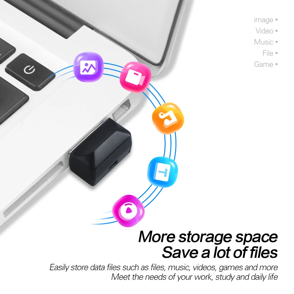 WANSENDA Super Mini unidad Flash USB resistente al agua Pendrive 64GB 32GB 16GB 8GB 4GB capacidad Real USB 2,0 Memory Stick Thumbdrive