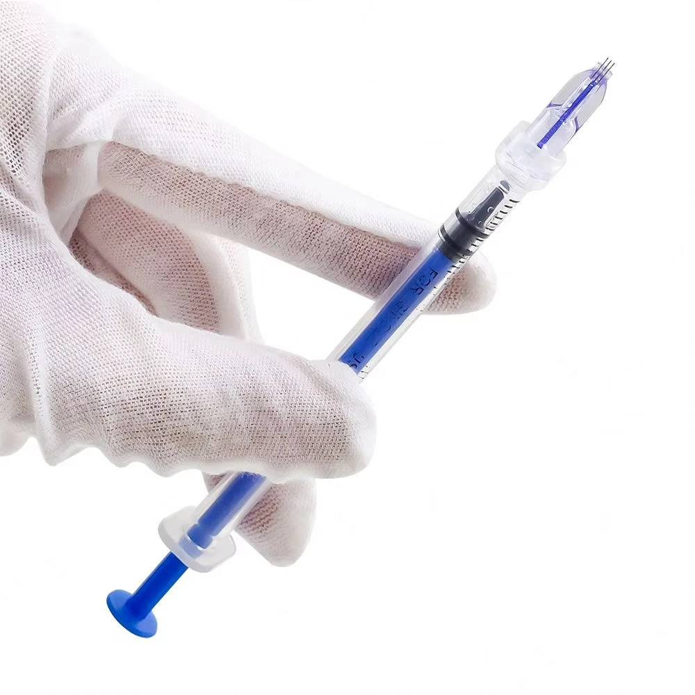 Aguja Nano Estéril Nanosoft 34G de 3 Pines, 0.6mm, 0.8mm, 1.0mm, 1.2mm, 1.5mm, para Rejuvenecimiento de la Piel, Agujas Nano Suaves, Empaquetadas Individualmente