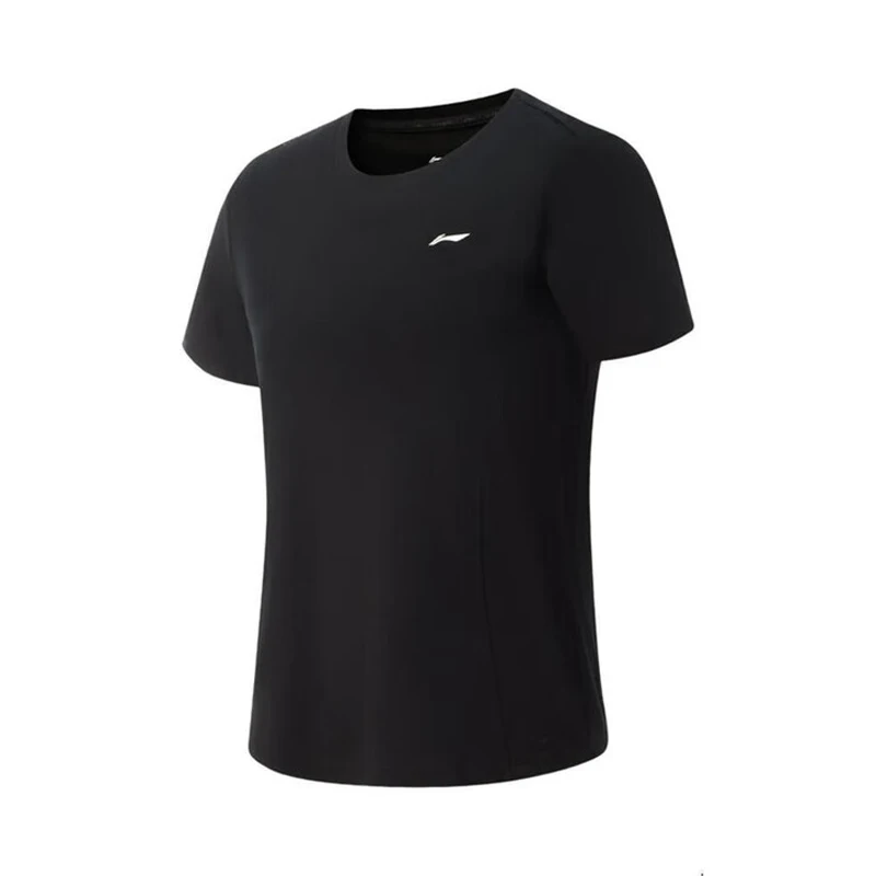 Li-Ning Camiseta de entrenamiento para mujer AT DRY FREEZE Corte regular 53%Viscosa 27%Poliamida 13%Modal 7%Elastano LiNing Tee Tops ATSV410